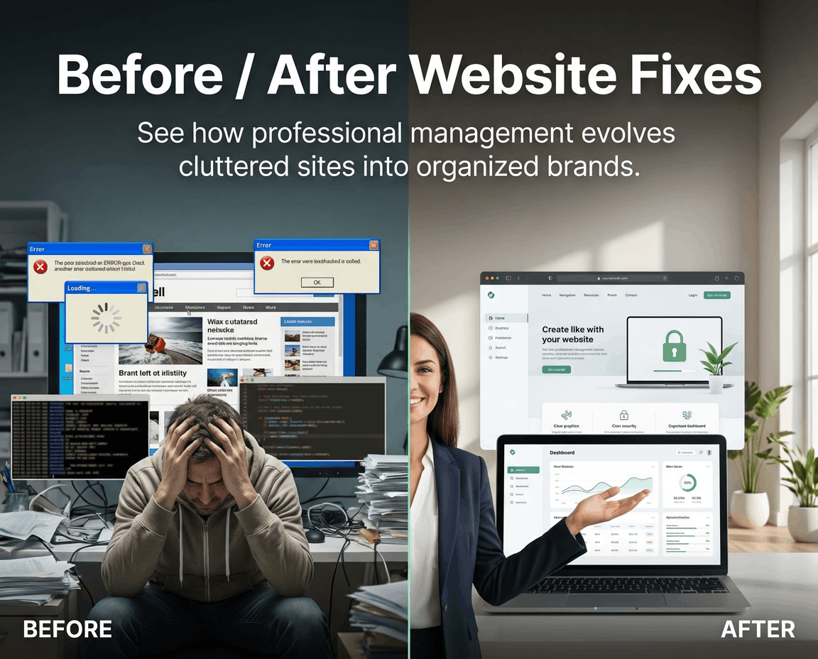 Before / After Website Fixes